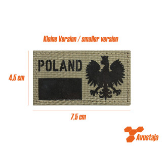 Länderkennzeichen Polen Patch V2 klein
