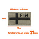 Länderkennzeichen Finnland Patch FIN klein