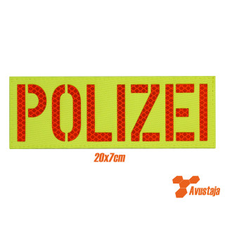 Polizei Patch 20x7cm